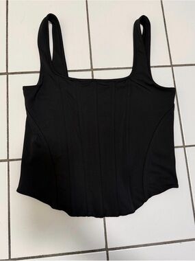 Express Black Square-Neck Camisole Tank
